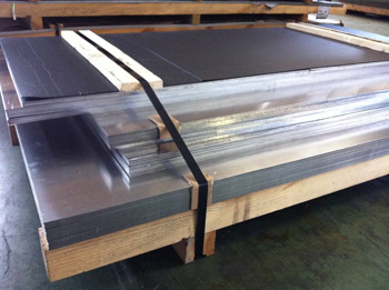 Cut of sheet to size in  stainless steel formats